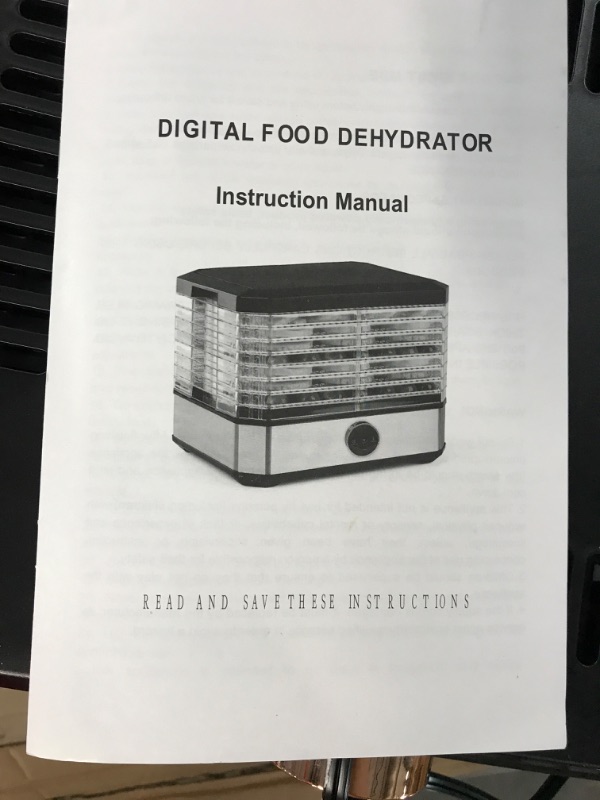Photo 4 of (SEE NOTES) RIGHT DIGITAL FOOD DEHYDRATOR