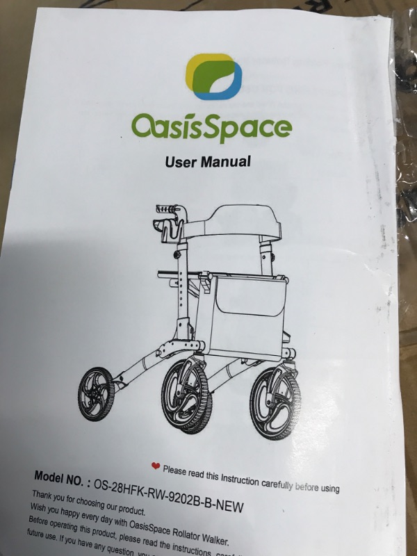 Photo 2 of *NEW**OasisSpace Ultra Folding Rollator Walker with Cup Holder