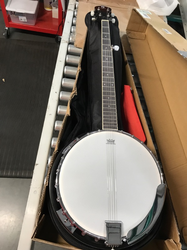 Photo 4 of *NEW**Vangoa 5 String Banjo Remo Head Closed Solid Back with Beginner Kit, Tuner, Stra