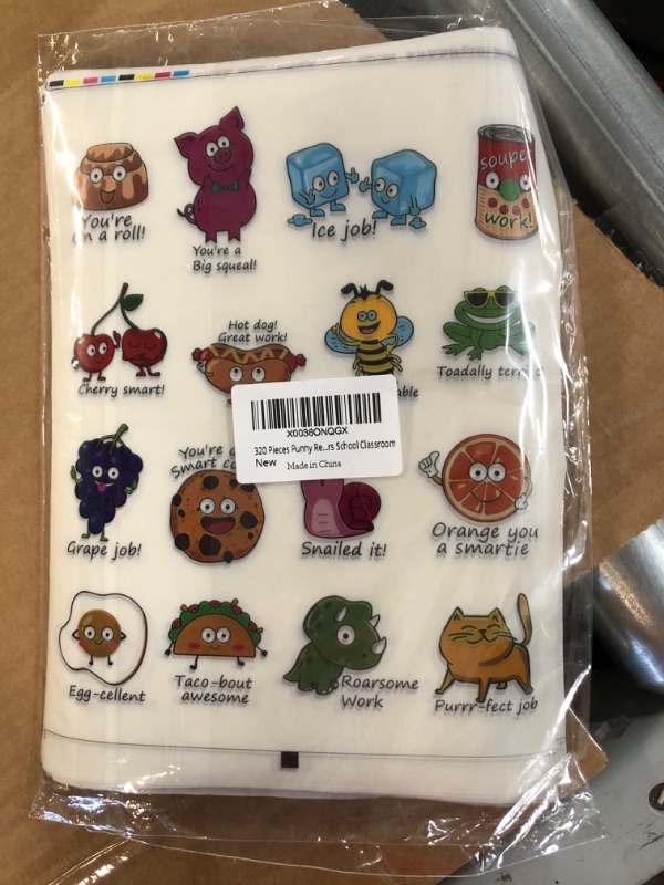 Photo 2 of 400 Pieces Punny Rewards Stickers