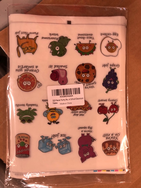 Photo 2 of 400 Pieces Punny Rewards Stickers