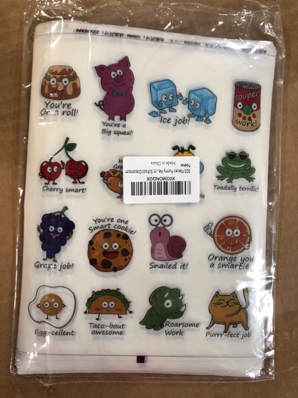 Photo 2 of 400 Pieces Punny Rewards Stickers