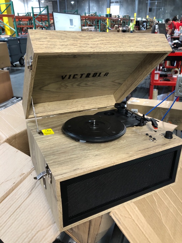 Photo 2 of Victrola VTA-75-FOT Liberty Bluetooth 5 in 1 Music Center (33/45/78) (Farmhouse Oatmeal)