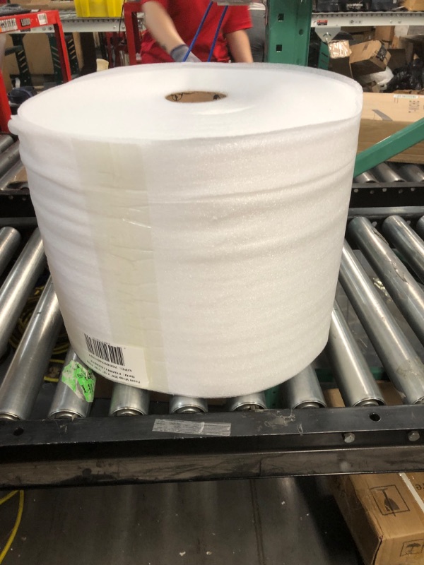 Photo 2 of Uboxes Foam Wrap Roll 320' x 12 Wide 1/16 Thick Cushion - 12 Perforation, White,