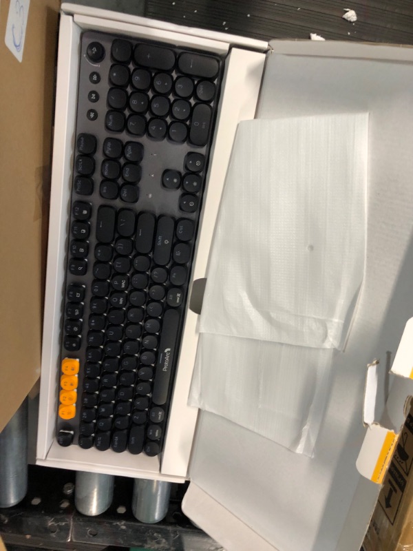 Photo 2 of *USED** ProtoArc Bluetooth Mechanical Keyboard for Office, MECH K300 Tactile Quiet Comfortable Keyboard with Backlit Low Profile Keys, Wired/Wireless Rechargeable Programmable Keyboard, Mac/Windows/Android