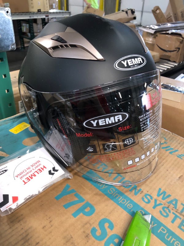 Photo 1 of Motorcycle Open Face Helmet DOT Approved - YEMA Helmet