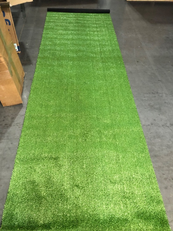 Photo 2 of  Artificial Grass Runner Rug, 120inches x37inches Green