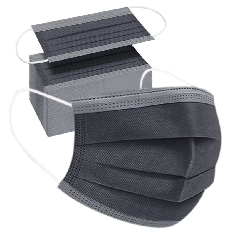 Photo 1 of *BRAND NEW* 100PCS Grey Disposable Face Mask 3 Ply Filter Protection Non Medical Face Masks Facial Cover Grey