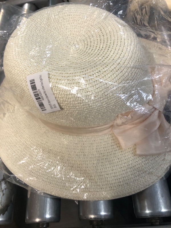 Photo 3 of *GENERIC* Sun Hat for Women, Floppy Hat Beige/Vanilla