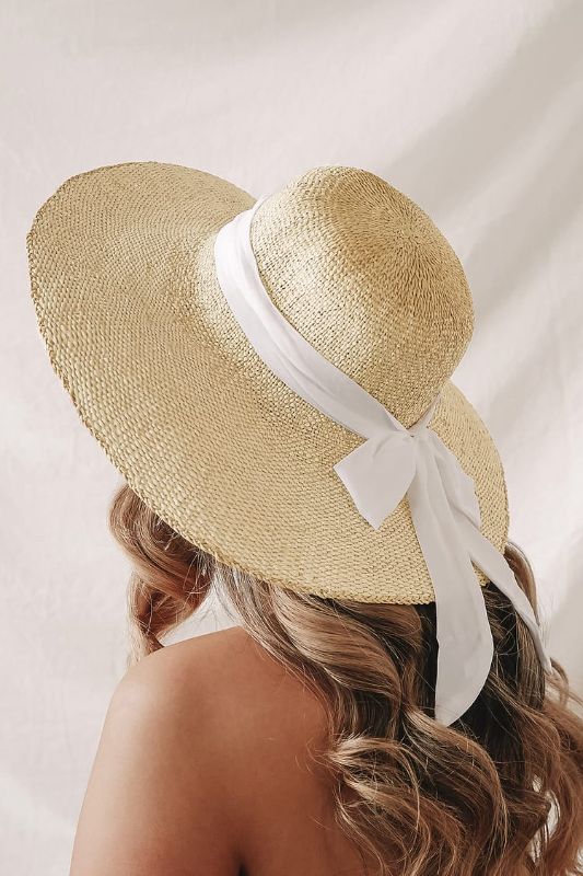 Photo 1 of *GENERIC* Sun Hat for Women, Floppy Hat Beige/Vanilla