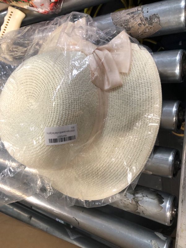 Photo 2 of *GENERIC* Sun Hat for Women, Floppy Hat Beige/Vanilla