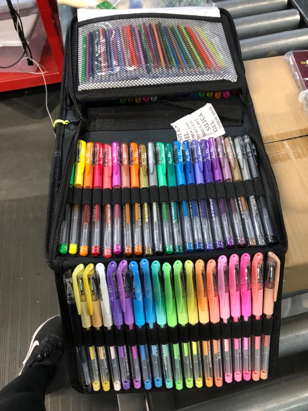 Photo 2 of Gel Pens for Adult Coloring Books, 160 Pack Artist Colored Gel Pen with 40% More Ink, Black Case. Perfect for Kids Drawing Doodle Crafts Journaling Planner