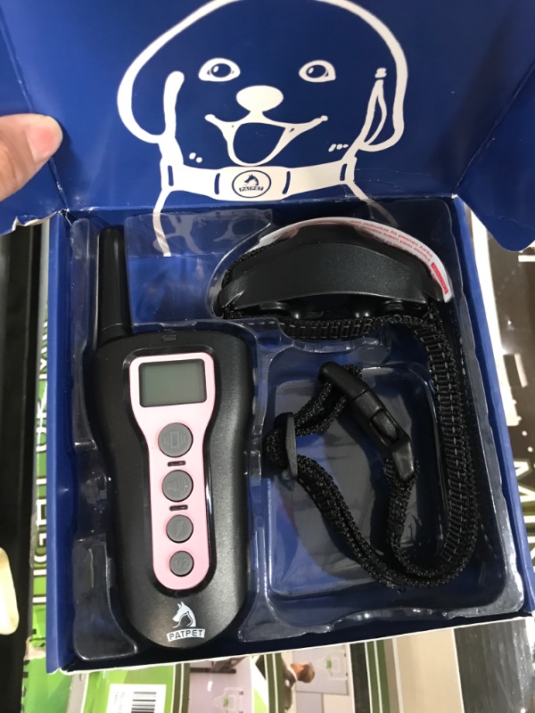 Photo 2 of **MISSING CHARGER**
PATPET Dog Training Collar with Remote 1000Ft Remote Range 3 Training Modes Black For 1 dog