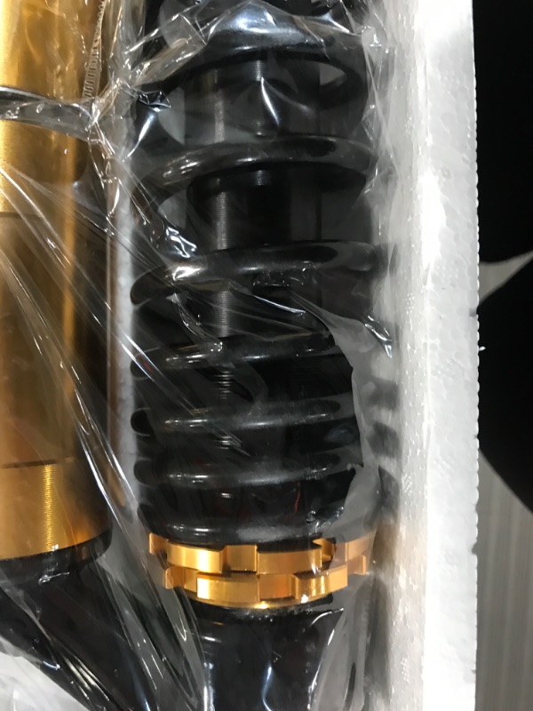 Photo 1 of 320mm Universal Motorcycle Rear Air Shock Absorbers Adjustable Rear Shock For Honda Kawasaki Suzuki Yamaha Go Kart dirt Scooters Street Sport Bike 12.6" Black Gold 2pc