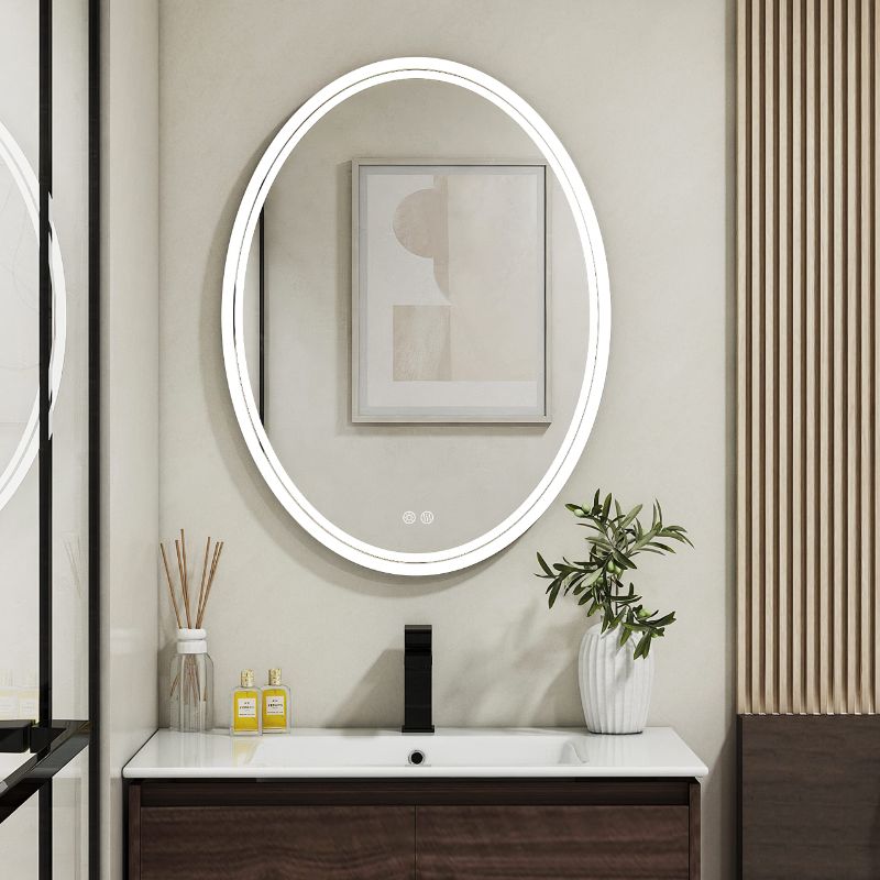 Photo 1 of *BRAND NEW * BuLife 28 x 20 inch Oval LED Bathroom Mirror 28x20 inch