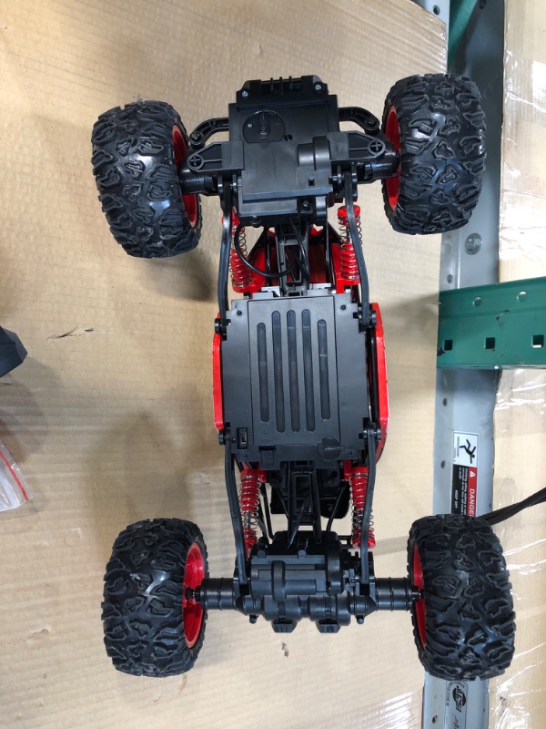 Photo 4 of *COLOR RED ** CROBOLL 1:12 Large Remote Control Car for Boys with Upgraded Lifting Function, 2.4GHz All Terrain RC Monster Truck 