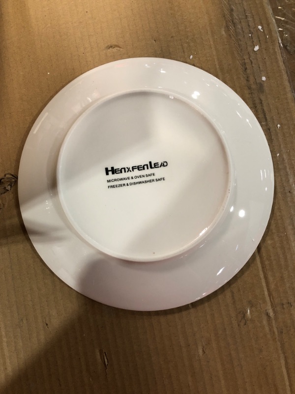 Photo 1 of * SEE NOTES* HENXFEN LEAD Ceramic Salad Dinner Plate 8.7 Inch, Colorful Plates Set of 5 