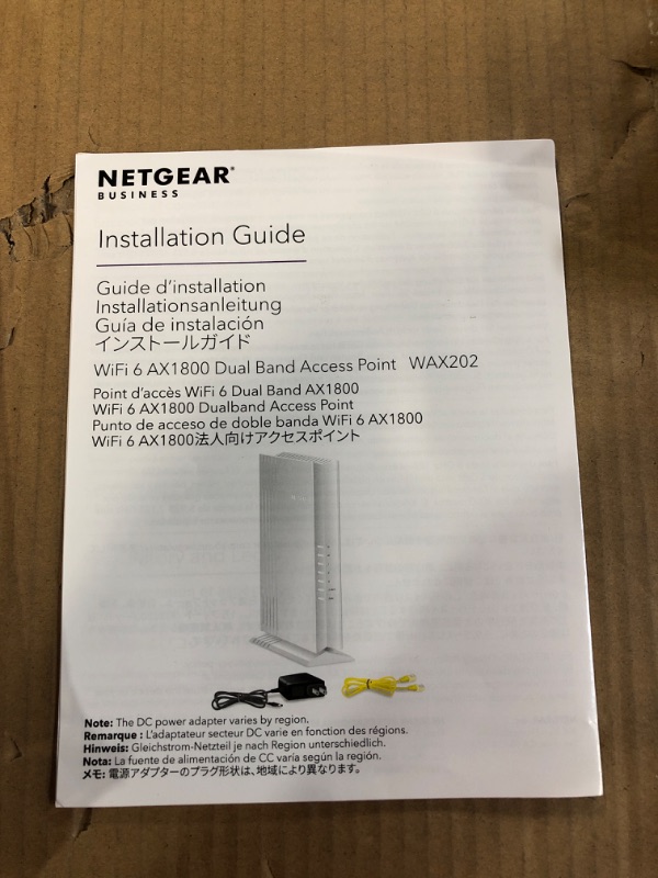 Photo 2 of NETGEAR 4-Stream WiFi 6 Dual-Band Gigabit Router (WAX202) – AX1800 Wireless Speed (Up to 1.8 Gbps) | Coverage up to 1,200 sq. ft, 40 Devices