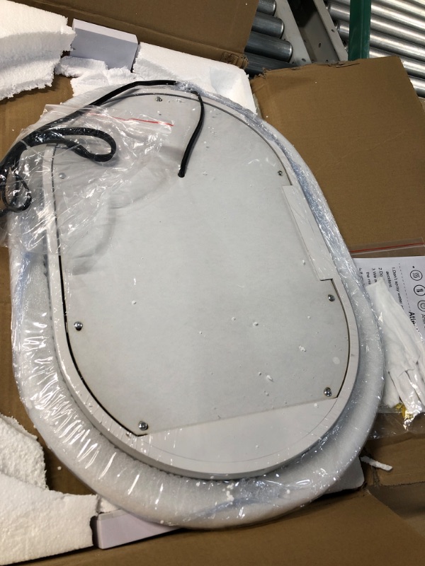 Photo 4 of * NEW* DIDIDADA Bathroom Oval Lighted LED Mirror with Light 24x16 Inch Oval Backlit 