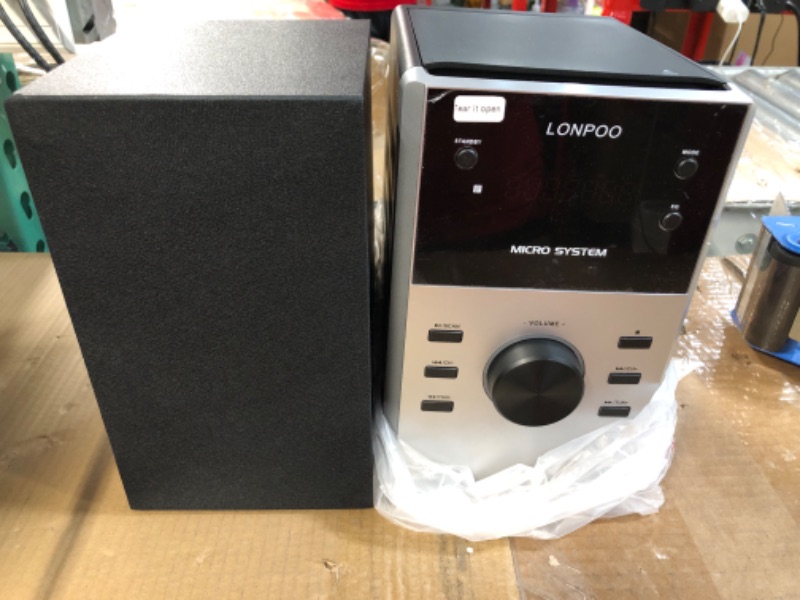 Photo 3 of *BRAND NEW* SEE NOTES** LONPOO Stereo Shelf System Hi-Fi Sound Speaker CD Player 30W RMS 