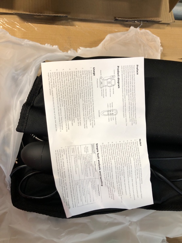 Photo 1 of * SEE NOTES* AIVEISI Massage Seat Cushion Pad with Heat 9 Massage Style Airbag Lumbar Support, Fatigue Stress Relief Back Massager Chair Pad 