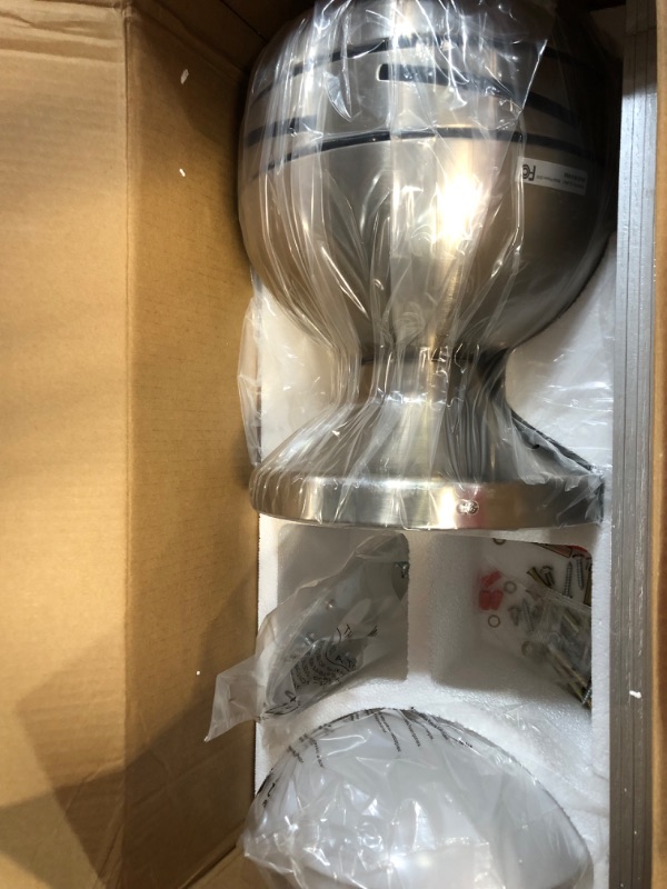 Photo 1 of Teracfan Ceiling Fans with Lights, 52" 2 Color Reversible Blades, Silver