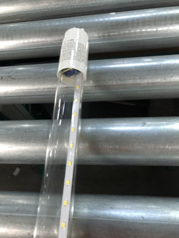 Photo 3 of Sunco Lighting T8 LED 4FT Tube Light Bulbs Ballast Bypass Fluorescent Replacement, 6000K Daylight Deluxe, 18W, Clear Cover, Retrofit, Single Ended Power (SEP), Commercial Grade – UL 6000k Clear 2pcs