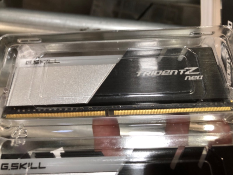 Photo 1 of G.Skill Trident Z NEO Series 64GB (2 x 32GB) 288-Pin SDRAM PC4-28800 DDR4 3600 CL18-22-22-42 1.35V Dual Channel Desktop Memory Model F4-3600C18D-64GTZN
