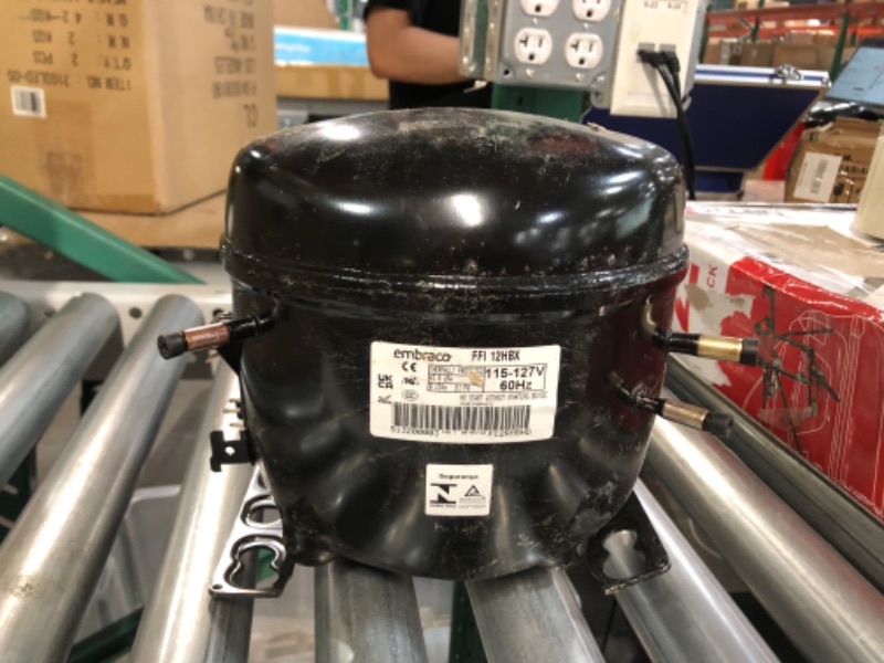 Photo 5 of ** PARTS ONLY  Embraco FFI12HBX1 Replacement Refrigeration Compressor 1/3 HP R-134A R134A 115 Volt