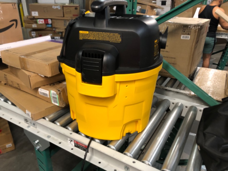 Photo 2 of DEWALT 9 Gallon Wet/Dry VAC, Heavy-Duty Shop Vacuum with Attachments, 5 Peak HP, with Blower Function, DXV09PA, Yellow