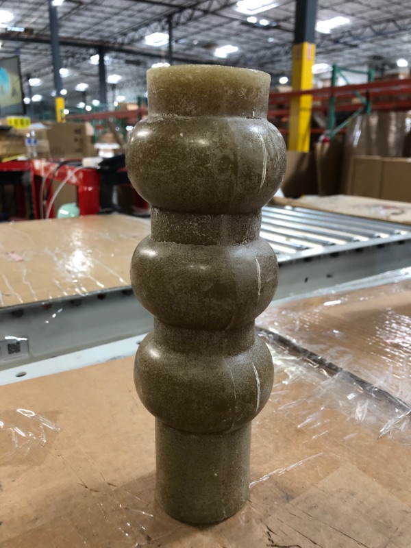 Photo 5 of *SEE NOTES* Creative Co-Op Unscented Totem Pillar Candle 3" x 9" Totem Pillar River Rock