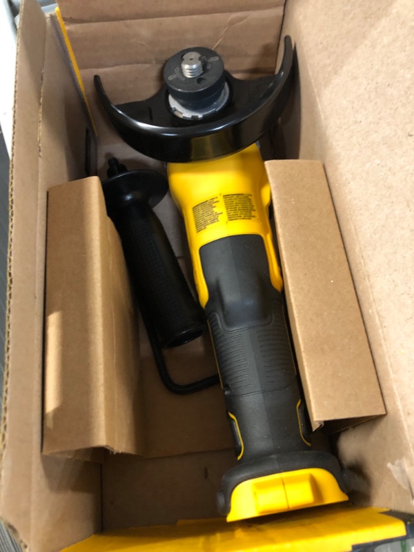 Photo 2 of *SEE NOTES* DEWALT 20V MAX* XR Angle Grinder with Kickback Brake, Slide Switch, 4-1/2-Inch, Tool Only (DCG405B)