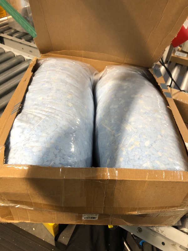 Photo 2 of *SEE NOTES Molblly Bean Bag Filler Foam 20lbs Blue Premium Shredded Memory Foam Filling for Pillow Dog Beds Chairs Cushions and Arts Crafts, Added Gel Particles ? Soft and Great for Stuffing 20 Lbs