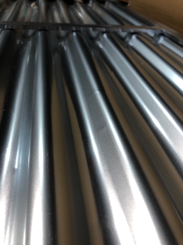 Photo 1 of **PARTS ONLY**MISSING**USED**MINOR DENT ON CONER** 
Land Guard Galvanized Raised Garden Bed with Legs, 48×24×32in 400lb Capacity Silver