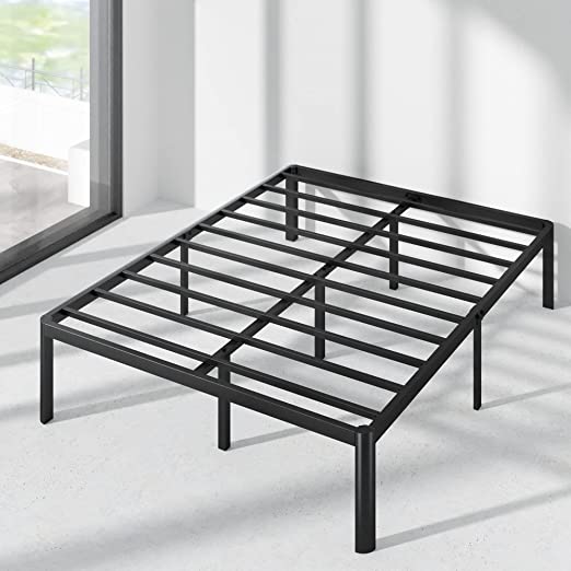 Photo 1 of ** see notes ** Metal Platform Bed Frame / Steel Slat Support - queen size