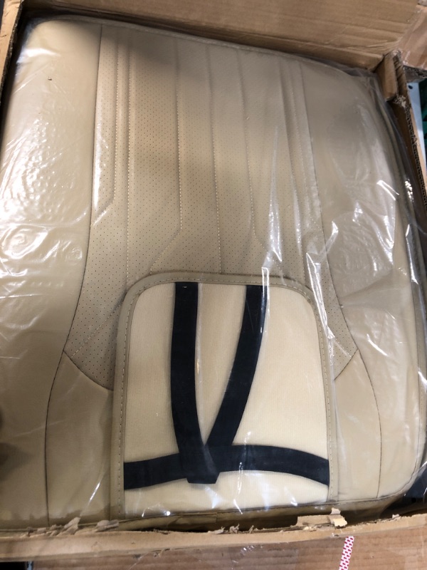 Photo 2 of AOOG Leather Car Seat Covers- Full Set 03-BEIGE