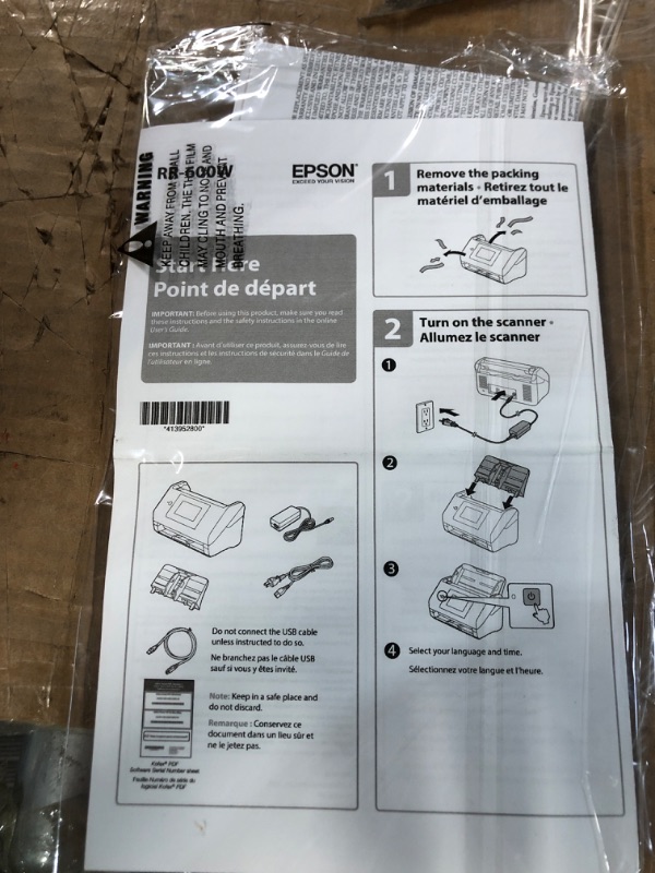 Photo 4 of Epson RapidReceipt RR-600W Wireless Desktop Color Duplex Receipt and Document Scanner with Receipt Management Software, Touchscreen and Auto Document Feeder. Full 1-Year Limited Warranty (Renewed) RR-600W - Renewed Scanner