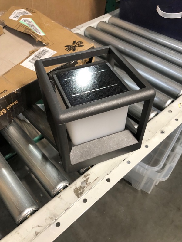 Photo 1 of MVBT Solar Post Cap Light, Modern Outdoor Fence Deck Column Cap Solar Powered 7"*7"*6.5"