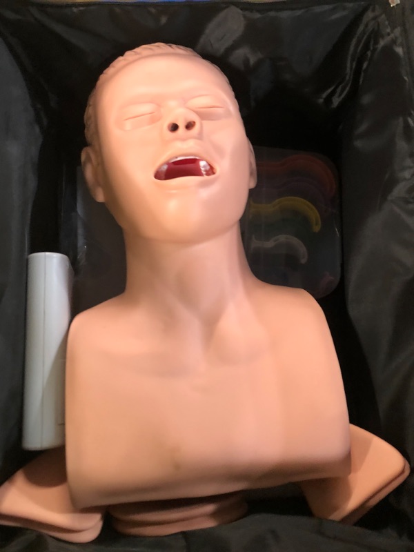 Photo 2 of Intubation Manikin Study Teaching Model, 220V Oral Nasal Intubation Airway Management Trainer PVC Demo (US Shipping) Adult