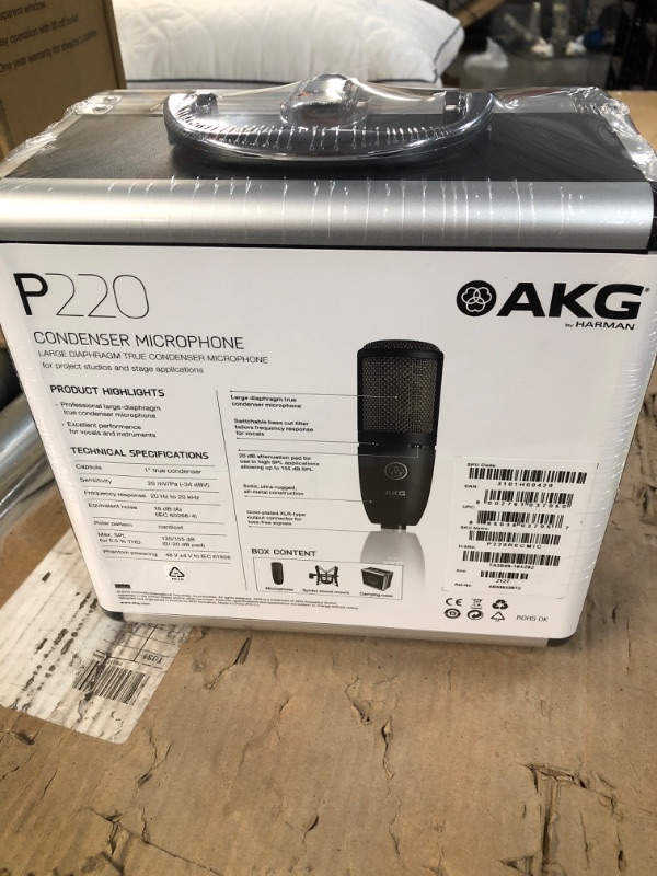 Photo 4 of AKG Pro Audio P220 Vocal Condenser Microphone, Black