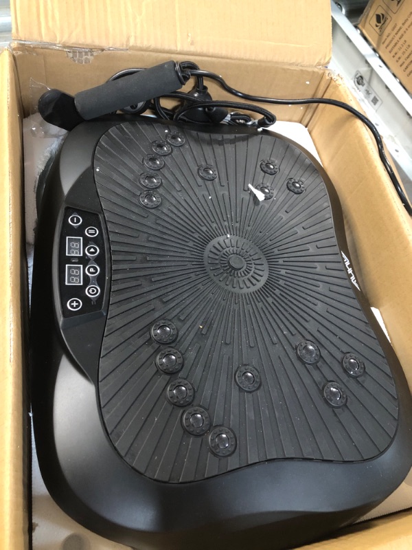 Photo 3 of AXV Vibration Plate Exercise Machine Whole Body Workout Vibrate Fitness Platform Lymphatic Drainage Machine 