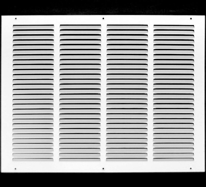 Photo 1 of 20"w X 16"h Steel Return Air Grilles - Sidewall and Ceiling - HVAC Duct Cover - White [Outer Dimensions: 21.75"w X 17.75"h]