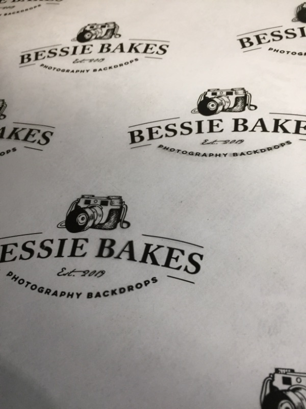 Photo 2 of Bessie Bakes White Concrete Replicated Photography Backdrop 2 Feet Wide x 3 Feet Long 3 mm Thick