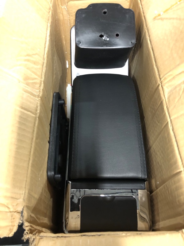 Photo 2 of Car Armrest Center Console Armrest Box Seat Console Black