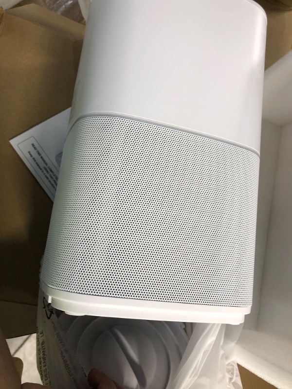 Photo 2 of Cwxwei Air Purifiers for Bedroom Home,Max Up to 825 sq ft,True H13 HEPA Filter,For Pet Dander,Smoke,Odor,Dust,Allergens,Mold,Wildfire Particles.24dB Quiet Air Purifier,Desktop Air Cleaners,SY910 White1