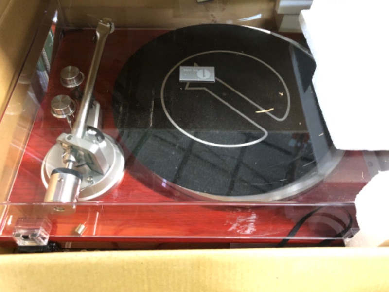 Photo 2 of 1 BY ONE Belt Drive Turntable with Bluetooth Connectivity, Built-in Phono Pre-amp, USB Digital Output Vinyl Stereo Record Player with Magnetic Cartridge, 33 or 45 RPM