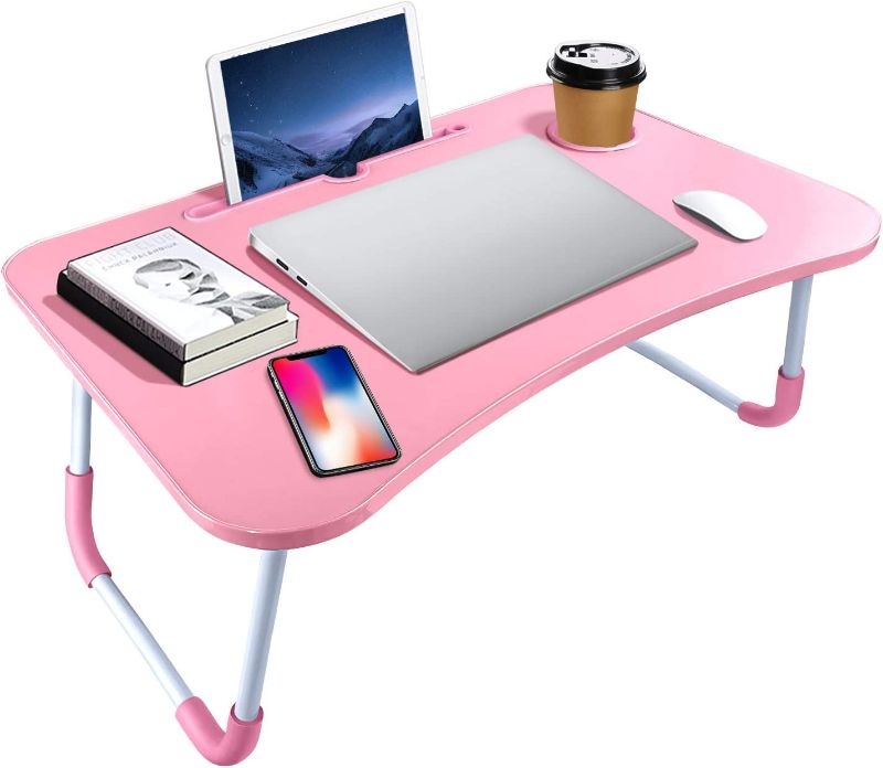 Photo 1 of *SEE NOTES* KPX Portable Laptop Bed Table, Pink