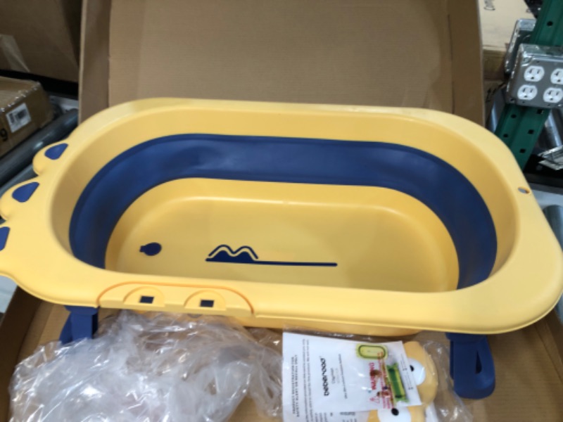 Photo 2 of Beberoad Love Collapsible Baby Bathtub, Cayman Yellow