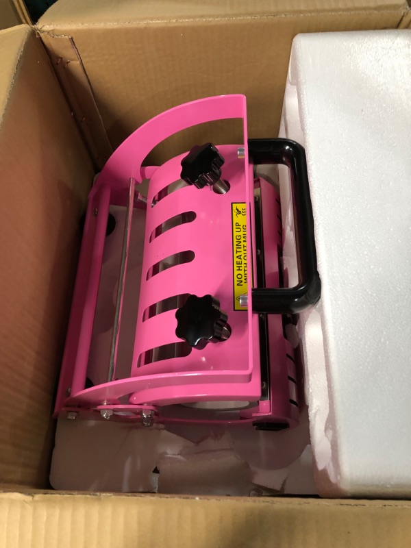 Photo 4 of *SEE NOTES* PYD Life 110 V Tumbler Heat Press Machine, Pink