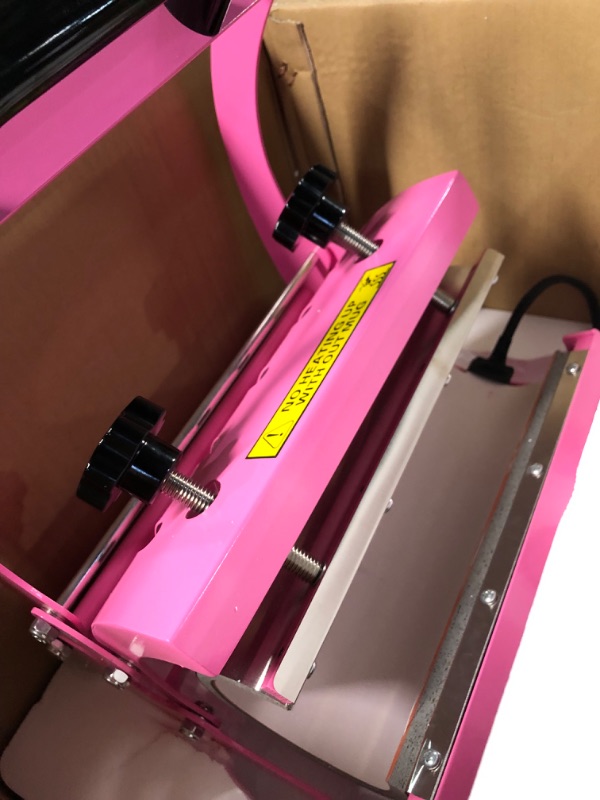 Photo 2 of *SEE NOTES* PYD Life 110 V Tumbler Heat Press Machine, Pink